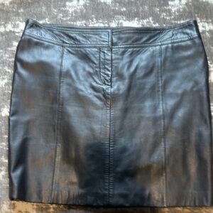 Black Leather Skirt
